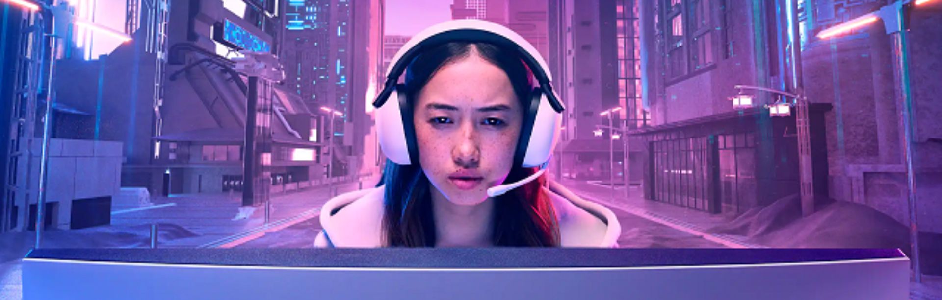 Woman enjoying peace and quiet with noise-canceling headphones in a cozy living room.